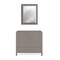 Alaterre Furniture Williamsburg 2pc Wooden Bathroom Vanity Set - 36-in. L Vanity, 30-in. L Rectangular Mirror, Gray AVAN360040B - alternate 1
